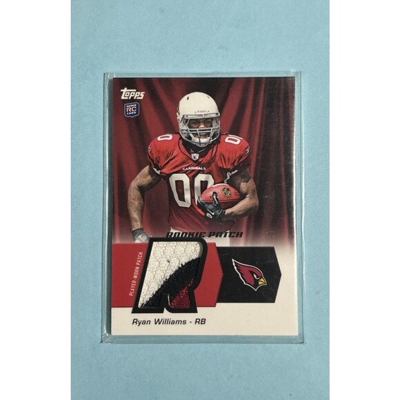 2011 Topps Rookie Patch #HRP-RW Ryan Williams  3 Color AZ Cardinals Jersey Patch - Picture 1 of 2